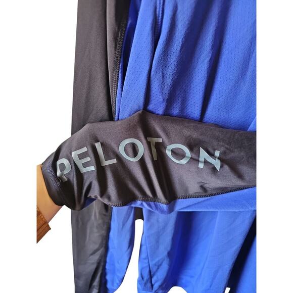 Rhone Peloton sz large blue black 1/4 zip size large MT115 - Picture 3 of 7